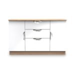 Beckett Gloss 2 Door 3 Drawer Sideboard - Image 4
