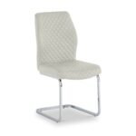 Lewis Faux Leather Quilted Back Dining Chair - Image 8