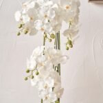 White Orchid in Pot - Image 5