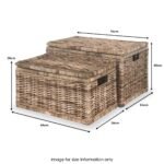 Kubu Rectangular Basket Chests Set of 2 - Image 3