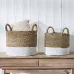 Banana Leaf Two Tone Baskets Set of 2 - Image 2