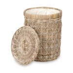 Rattan Round Linen Basket - Image 3