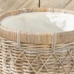 Rattan Round Linen Basket - Image 5