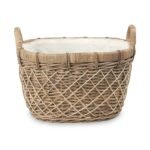 Rattan Oval Handled Laundry Basket - Image 3
