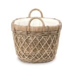 Rattan Oval Handled Laundry Basket - Image 6