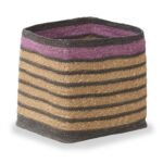 Seagrass Stripe Square Basket - Image 5