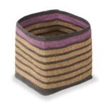 Seagrass Stripe Square Basket - Image 9
