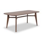 Elias Dark Ash Retro 180cm Dining Table