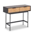Hailee Oak and Pine 2 Drawer Console Table