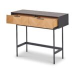 Hailee Oak and Pine 2 Drawer Console Table - Image 6