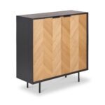 Hailee Oak and Pine 2 Door Cabinet