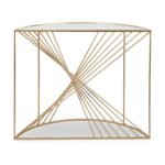 Liberty Gold Metal Half Moon Console Table - Image 8