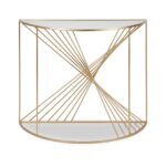 Liberty Gold Metal Half Moon Console Table - Image 3