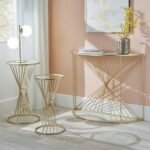 Liberty Gold Metal Half Moon Console Table - Image 6