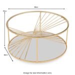 Liberty Gold Metal Coffee Table - Image 5