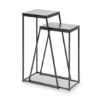 Mashiko Black Ash Effect Side Tables