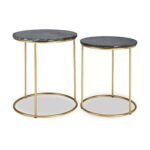 Milly Marble Top Round Side Tables - Image 3
