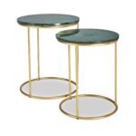 Milly Marble Top Round Side Tables - Image 6