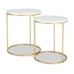 Milly Marble Top Round Side Tables - Image 11