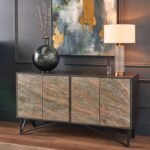 Verde Stone Effect Extra Large Sideboard - Image 2