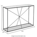 Roxy Glass Top Console Table - Image 7