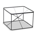 Roxy Glass Top Square Coffee Table