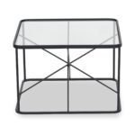 Roxy Glass Top Square Coffee Table - Image 3
