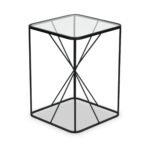 Roxy Glass Top Square Side Table - Image 5