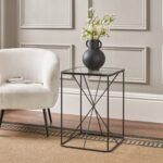 Roxy Glass Top Square Side Table - Image 2