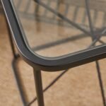 Roxy Glass Top Square Side Table - Image 6