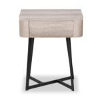Ukiah Oak Effect 1 Drawer Bedside Table - Image 5