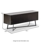 Ukiah Black Ash 120cm TV Unit - Image 12