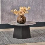 Myana Marble Effect Coffee Table - Image 2