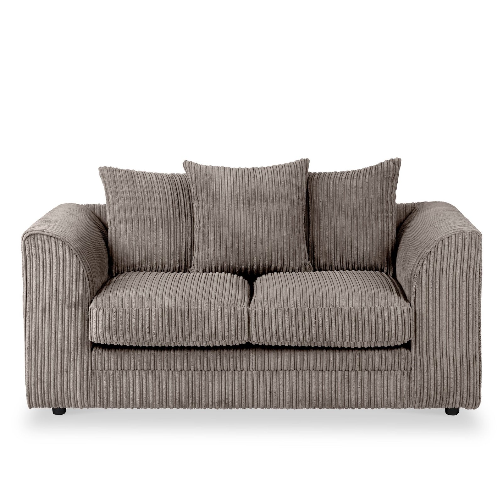 RFCHIC2STRCONCHA-Bletchley-Jumbo-Cord-2-Seater-Sofa-Charcoal-Front1_3854f542-238b-4212-b331-02bdb0fccefa Bletchley Jumbo Cord 2 Seater Sofa - Image 1