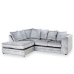 Tamara Crushed Velvet Chaise Sofa