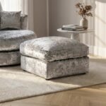 Tamara Crushed Velvet Footstool - Image 2