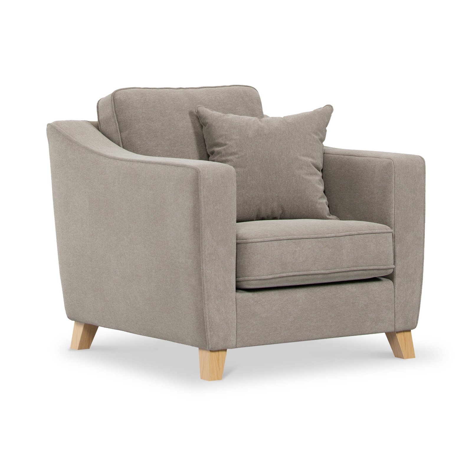 RFCLARIDGEM35-01-014-130-Claridge-Soft-Chenille-Armchair-Linen-Angle1 Claridge Armchair - Image 1