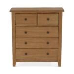 Broadway Oak 2 Over 3 Drawer Chest - Image 3
