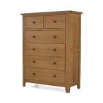 Broadway Oak 2 Over 4 Drawer Chest - Image 4