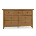 Broadway Oak 3 Over 4 Drawer Chest - Image 3