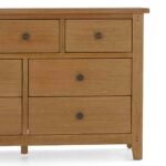 Broadway Oak 3 Over 4 Drawer Chest - Image 8