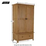 Broadway Oak Double Wardrobe - Image 16