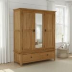 Broadway Oak Triple Wardrobe - Image 2