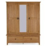 Broadway Oak Triple Wardrobe - Image 3