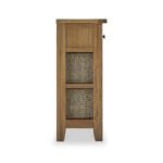 Broadway Oak Console Table with Baskets - Image 14