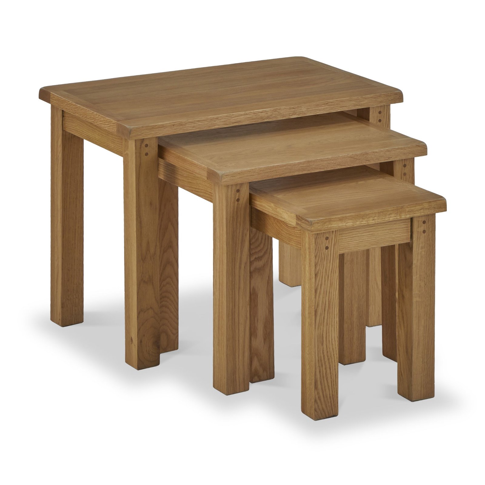 RFCORN5881-Broadway-NEST-OF-TABLE-Angle1 Broadway Oak Nest of Tables - Image 1