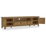Broadway Oak 210cm TV Unit - Image 9