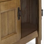 Broadway Oak Corner TV Unit with Door - Image 8