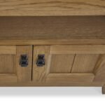 Broadway Oak Corner TV Unit with Door - Image 10