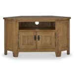 Broadway Oak Corner TV Unit with Door - Image 3